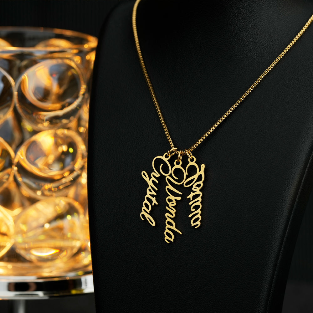 Personalized Vertical Name Necklace