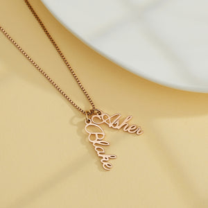 Personalized Vertical Name Necklace