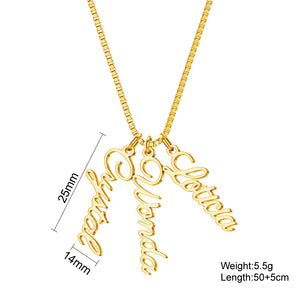 Personalized Vertical Name Necklace