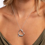Load image into Gallery viewer, Mother&#39;s Day gift! Charming Heart Necklace with Engraved Beads
