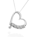 Load image into Gallery viewer, Mother&#39;s Day gift! Charming Heart Necklace with Engraved Beads
