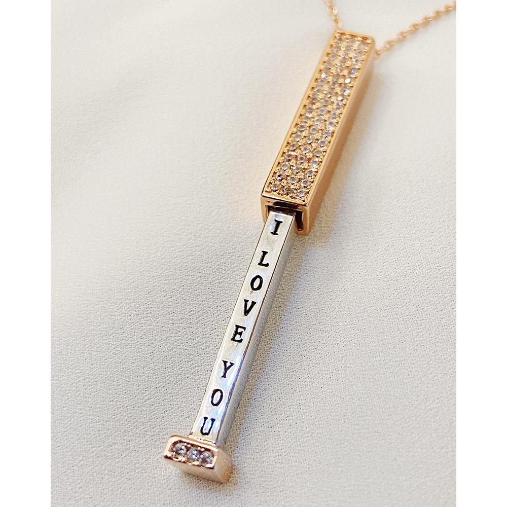 "I Love You" Pendant Necklace