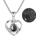 Load image into Gallery viewer, 100 Languages I Love You Heart Projection Necklace
