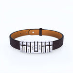 Load image into Gallery viewer, Man&#39;s Diamond Bracelet with Personalized Family Nameplates
