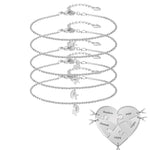 Load image into Gallery viewer, Christmas Family 2 - 8 Pieces Heart Pendant Puzzle Necklace, Bracelet, Keychian
