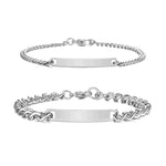 Load image into Gallery viewer, Couples Engraved Bracelet Set
