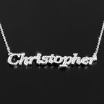 Load image into Gallery viewer, Christmas Gift Personalized Shiny Diamond Name Necklace Sparkling Necklace MelodyNecklace
