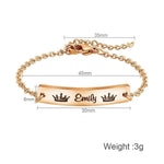 Load image into Gallery viewer, Christmas Gift Personalized symbol and name chain bracelet Bracelet For Woman GG
