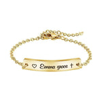 Load image into Gallery viewer, Christmas Gift Personalized symbol and name chain bracelet Gold Bracelet For Woman GG
