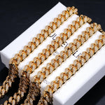 Load image into Gallery viewer, Dainty Cuban Iced Out Link Chain Cuba link MelodyNecklace

