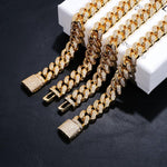 Load image into Gallery viewer, Dainty Cuban Iced Out Link Chain Cuba link MelodyNecklace
