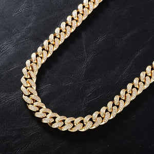 Dainty Cuban Iced Out Link Chain Cuba link MelodyNecklace